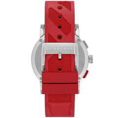 Burberry The City Herrenuhr - Rot Gummi - BU9809