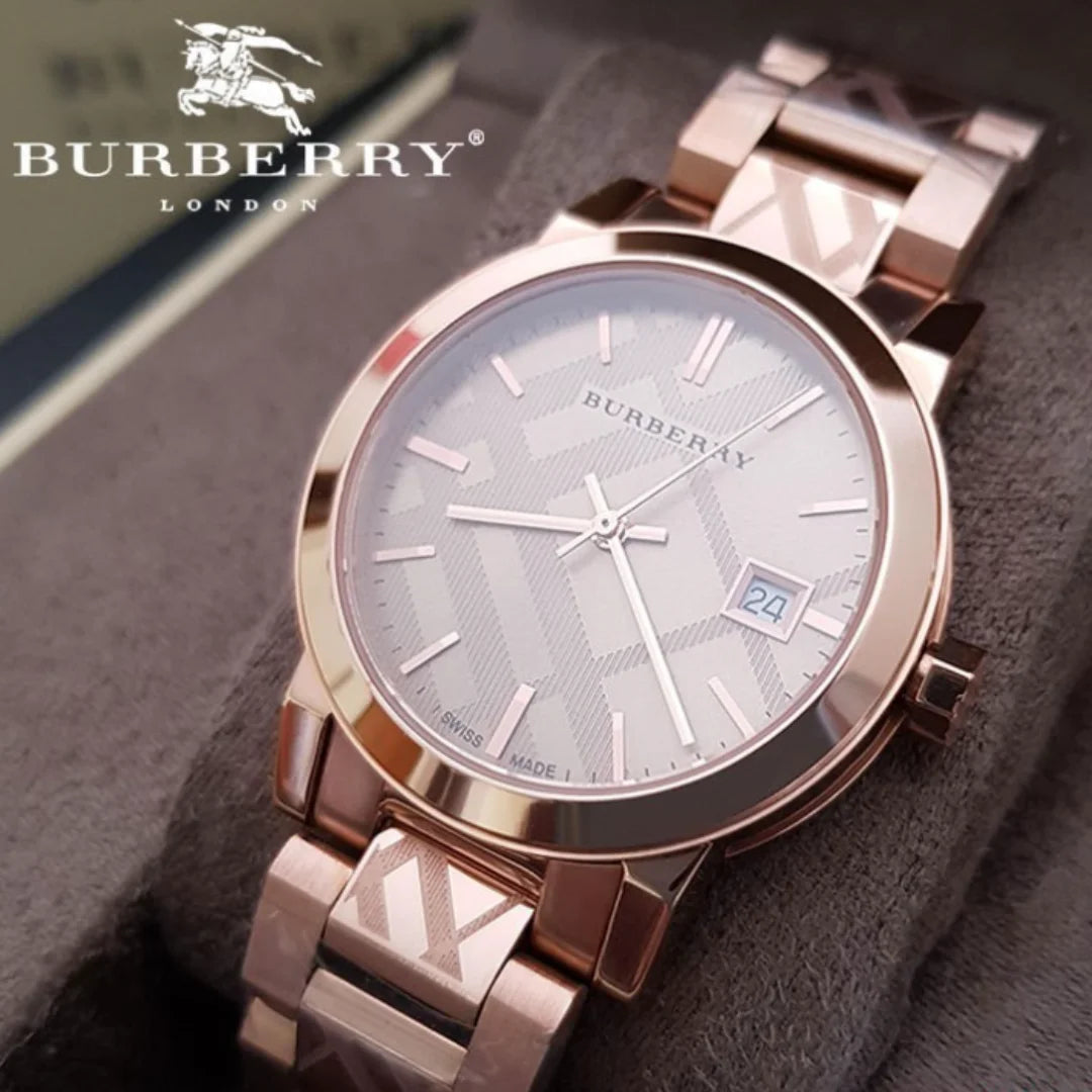 Burberry The City Damenuhr in Rosegold BU9146 Online Kaufen Linden Uhren Bijouterie