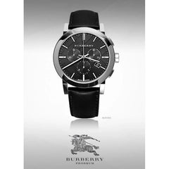 Burberry The City Herrenuhr aus Lederband - BU9356