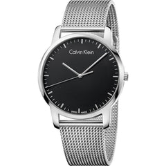 Calvin Klein City Herren Uhr Schwarz Silber