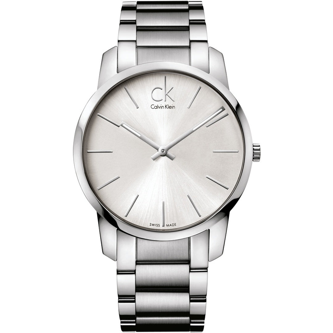 Calvin Klein City Herrenuhr in Silber - K2G21126