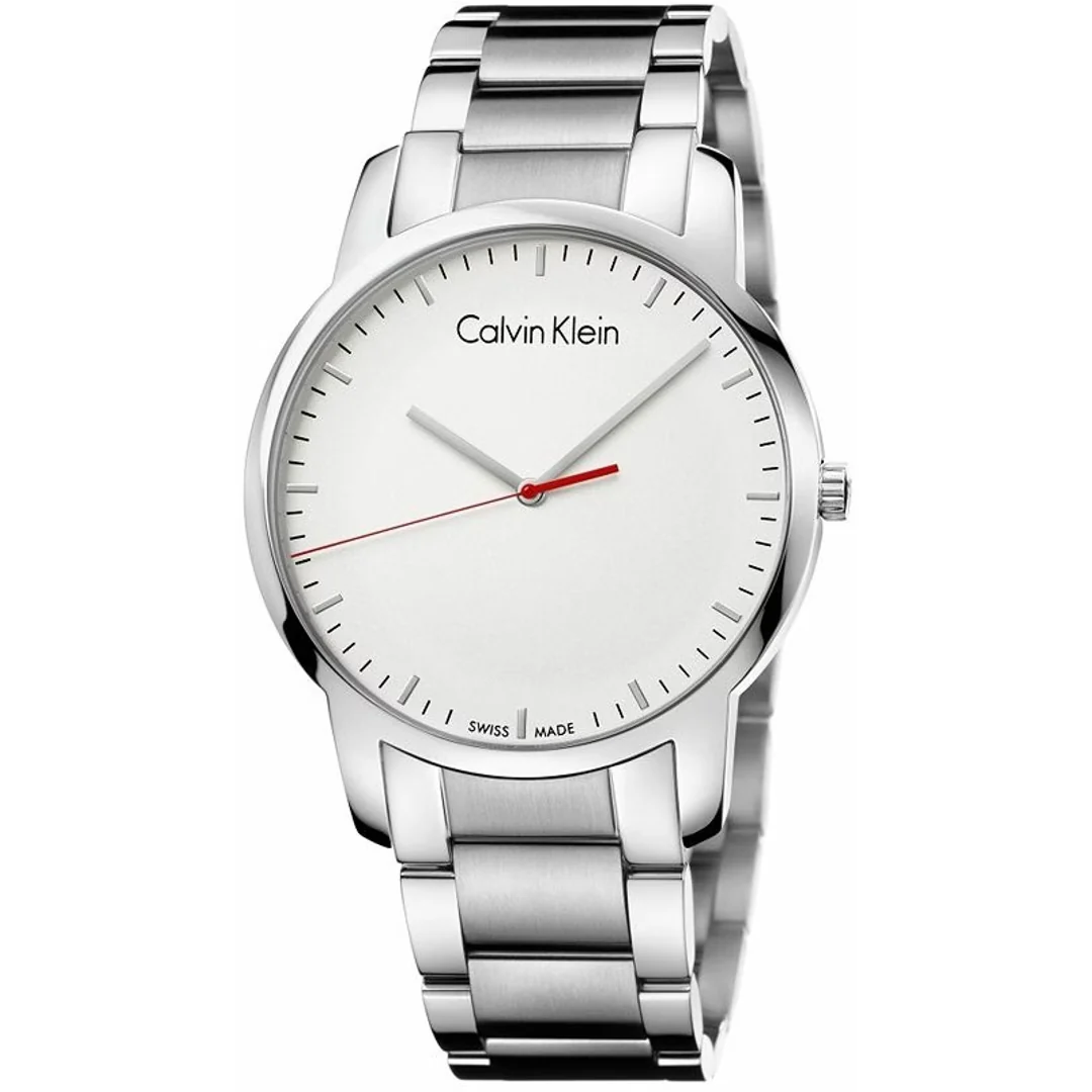 Calvin Klein City Herrenuhr in Silber - K2G2G1Z6