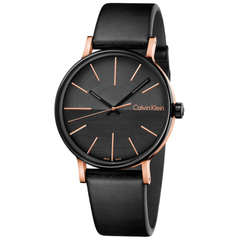 Calvin Klein CK Boost Schwarz Leder Herrenuhr - K7Y21TCZ