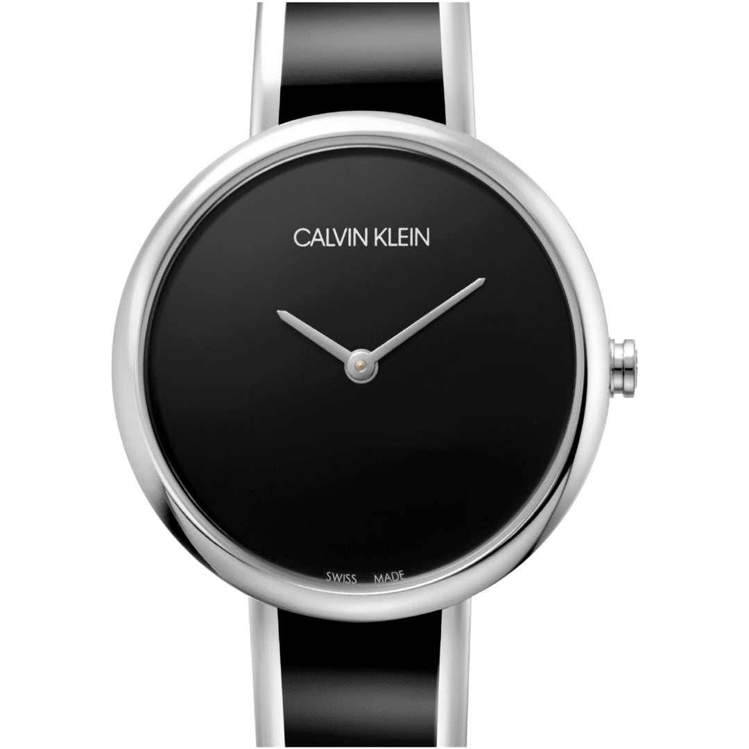 Calvin Klein Seduce 30mm Uhr Silber Schwarz Edelstahl