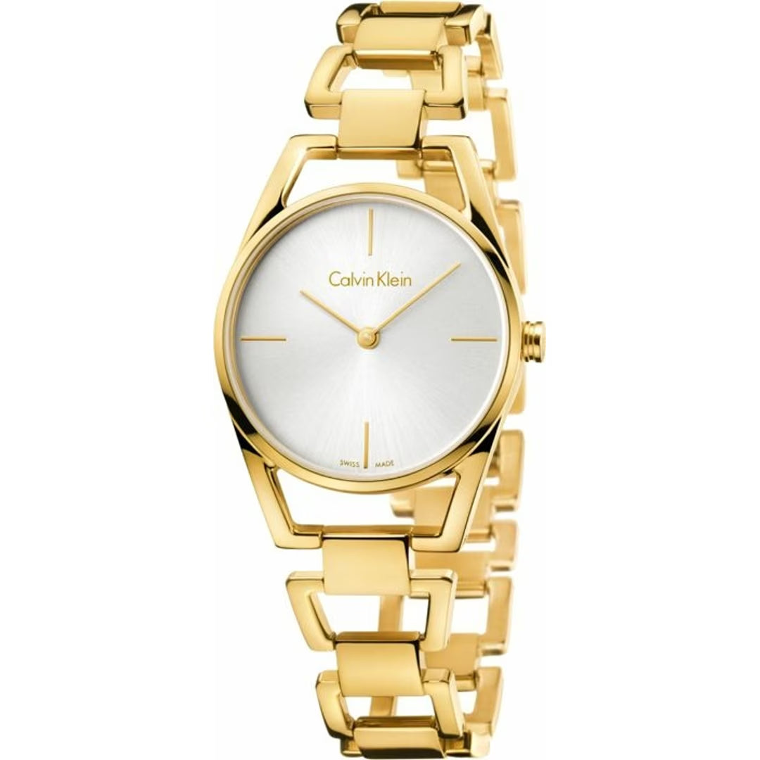 Calvin Klein Dainty 30mm Uhr Gold Edelstahl - K7L23546