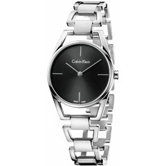 Calvin Klein Dainty 30mm Uhr Silber Schwarz Edelstahl