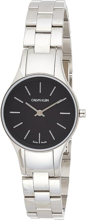 Calvin Klein Simplicity Damen Uhr Schwarz Silber