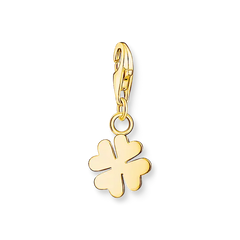 Charm-Anhänger Kleeblatt vergoldet -  1991-413-39