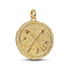 Charm Pandora Me/Moments Talisman Gekreuzte Pfeile aus 585er Gelbgold, 764084C01