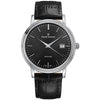 Claude Bernard Classic Herren Grossdatum Schwarz 40,5 mm - 53007 3 NIN
