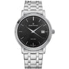 Claude Bernard Classic Gents Herren Grossdatum Schwarz 42 mm - 53007 3M NIN