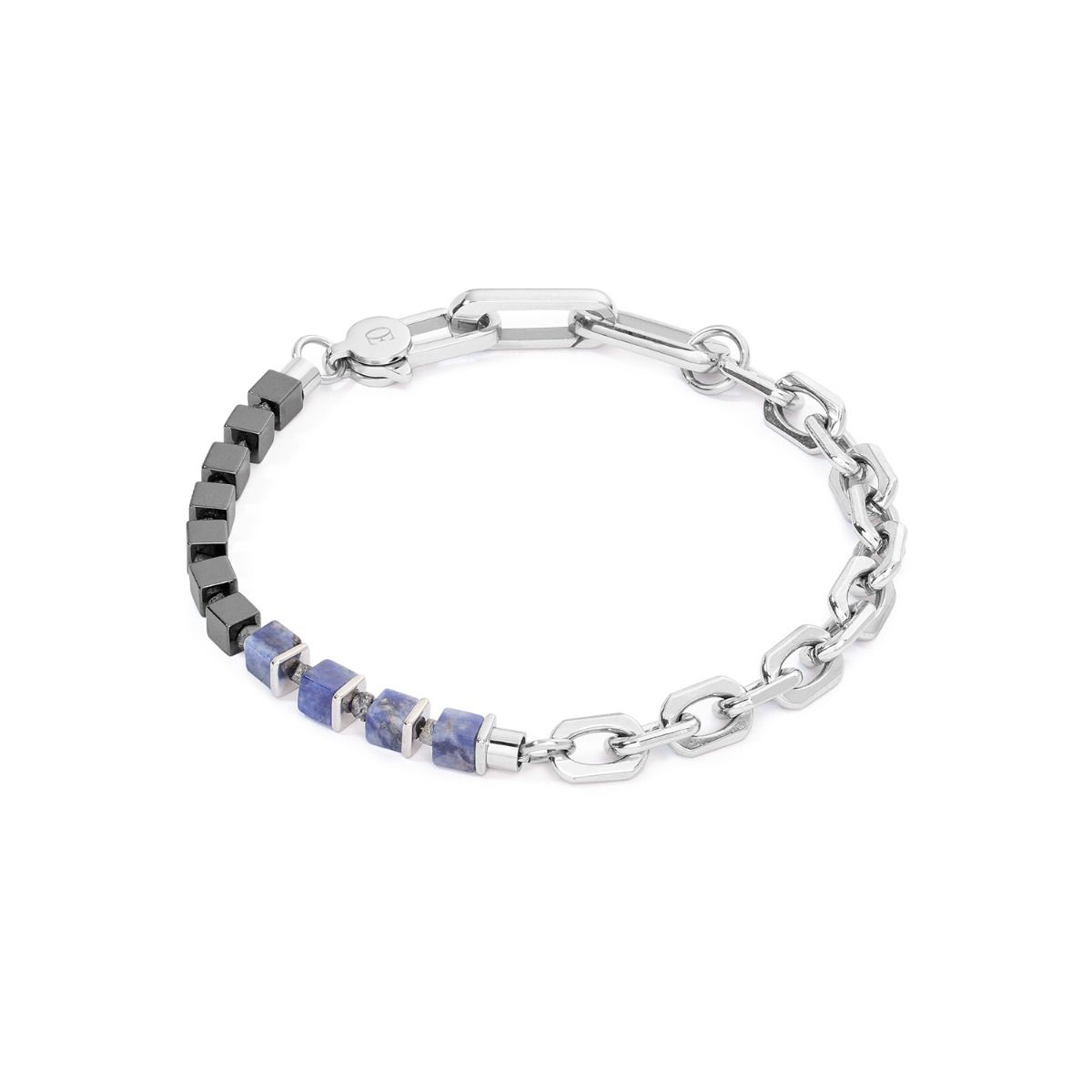 Coeur de Lion Armband unisex Fusion Link Chain blau 0901/30-0700