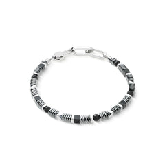 Coeur de Lion Cadence Shape Mix Armband Schwarz Silber