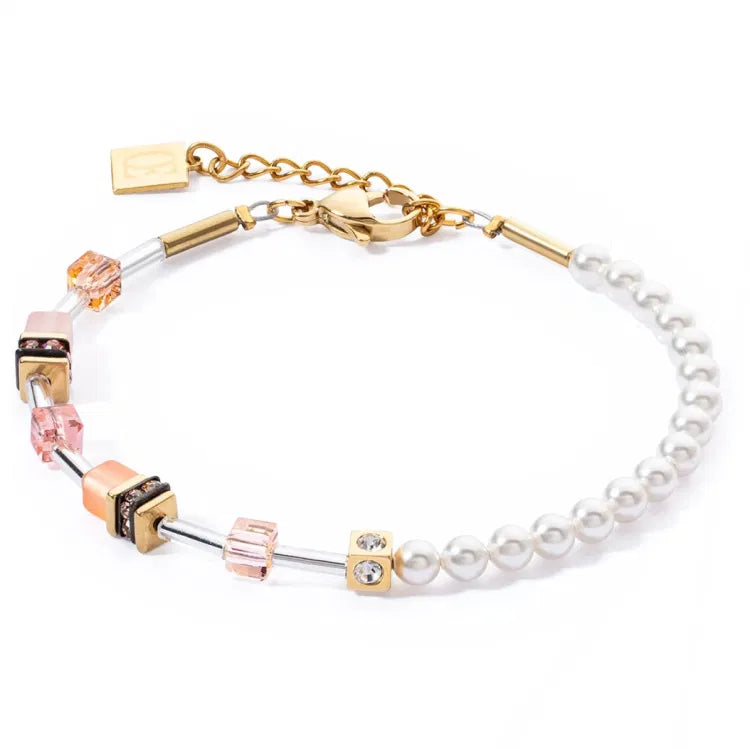 Coeur de Lion GeoCube Mini Fusion Pearls Damenarmband - 4087/30-0230