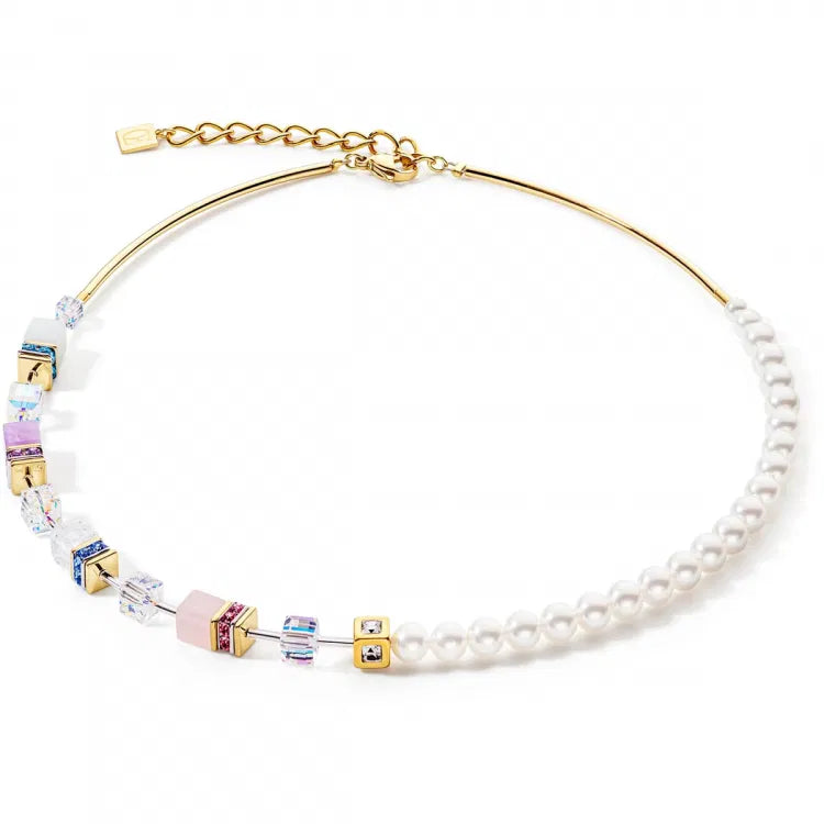 Coeur de Lion GeoCube Precious Fusion Pearls Halskette - 5086/10-1522