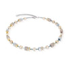 Coeur de Lion Halskette Achat & Hämatit Grau-Gold – 4017/10-1216