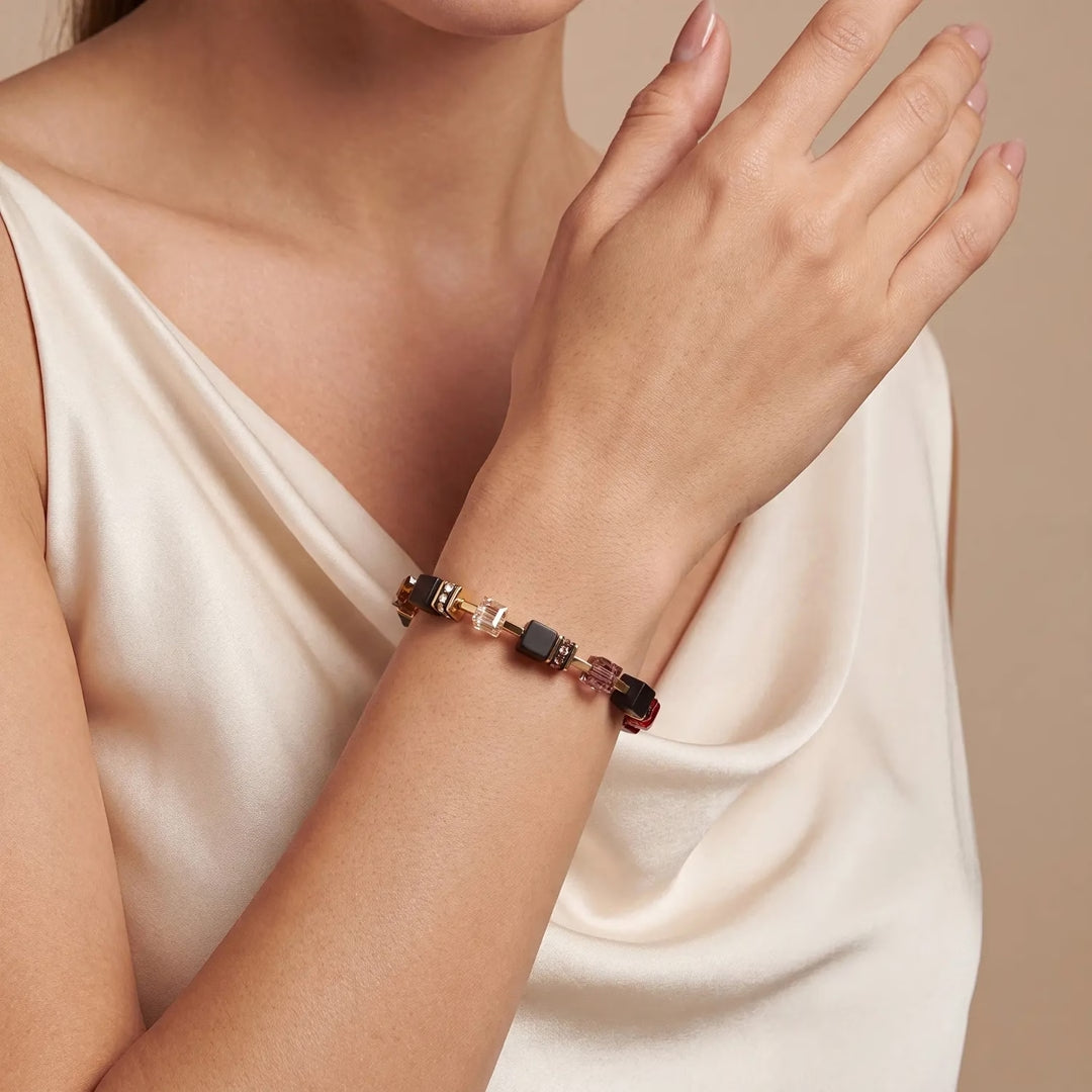 Coeur de Lion Precious Classic Armband Ruby Noir Gold – 3043/30-1303