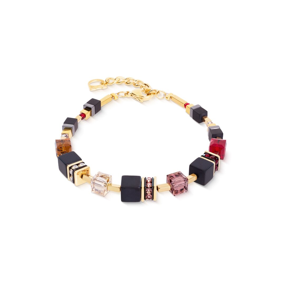 Coeur de Lion Precious Classic Armband Ruby Noir Gold – 3043/30-1303