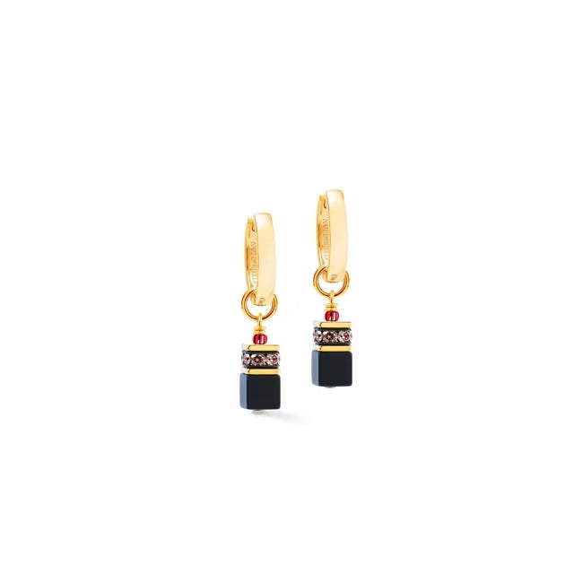 Coeur de Lion Precious Classic Creolen Ruby Noir Gold – 3043/21-1303