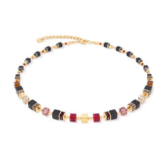Coeur de Lion Precious Classic Halskette Ruby Noir Gold – 3043/10-1303