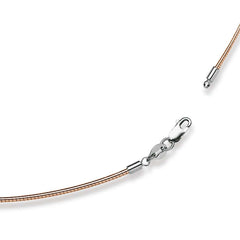 Collier Bicolor Weissgold-Rotgold 750 Gold