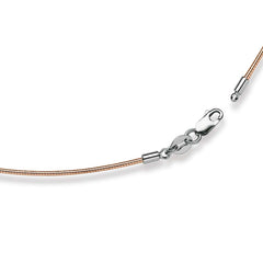 Collier Bicolor Weissgold-Rotgold 750 Gold