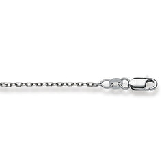 Collier Gold 750 Weiss Anker Geschliffen