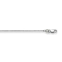 Collier Gold 750 Weiss Schlange Poliert 0.9 mm