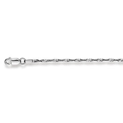 Collier Gold 750 Weiss Singapur 1.8 mm