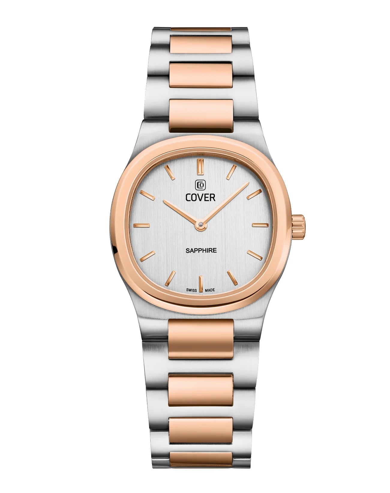 COVER Altea Curved Case Damen Uhr Bicolor Silber Roségold