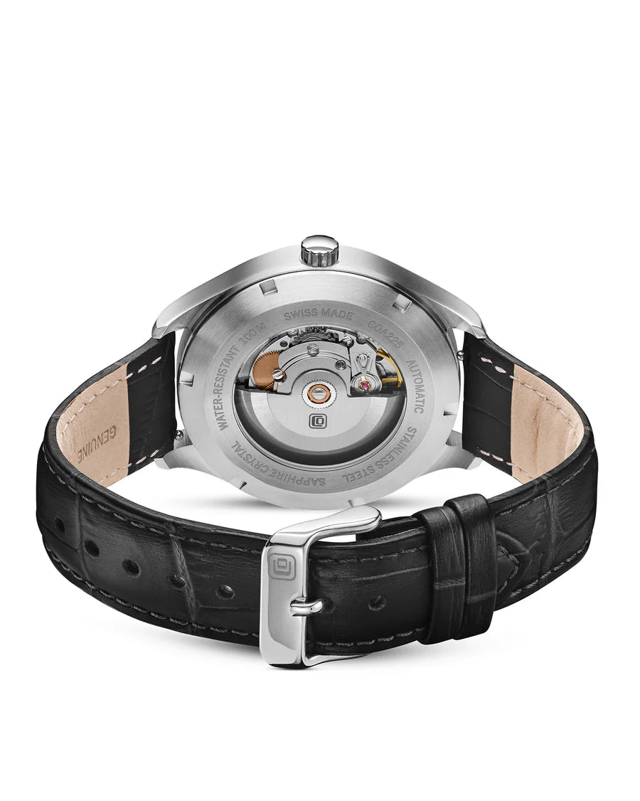 COVER Arena Automatic Sand, Leder Silber Herrenuhr - COA225.06