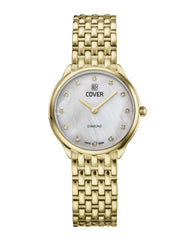 COVER Eternal Pearl Diamond Damen Uhr Weiss Gold