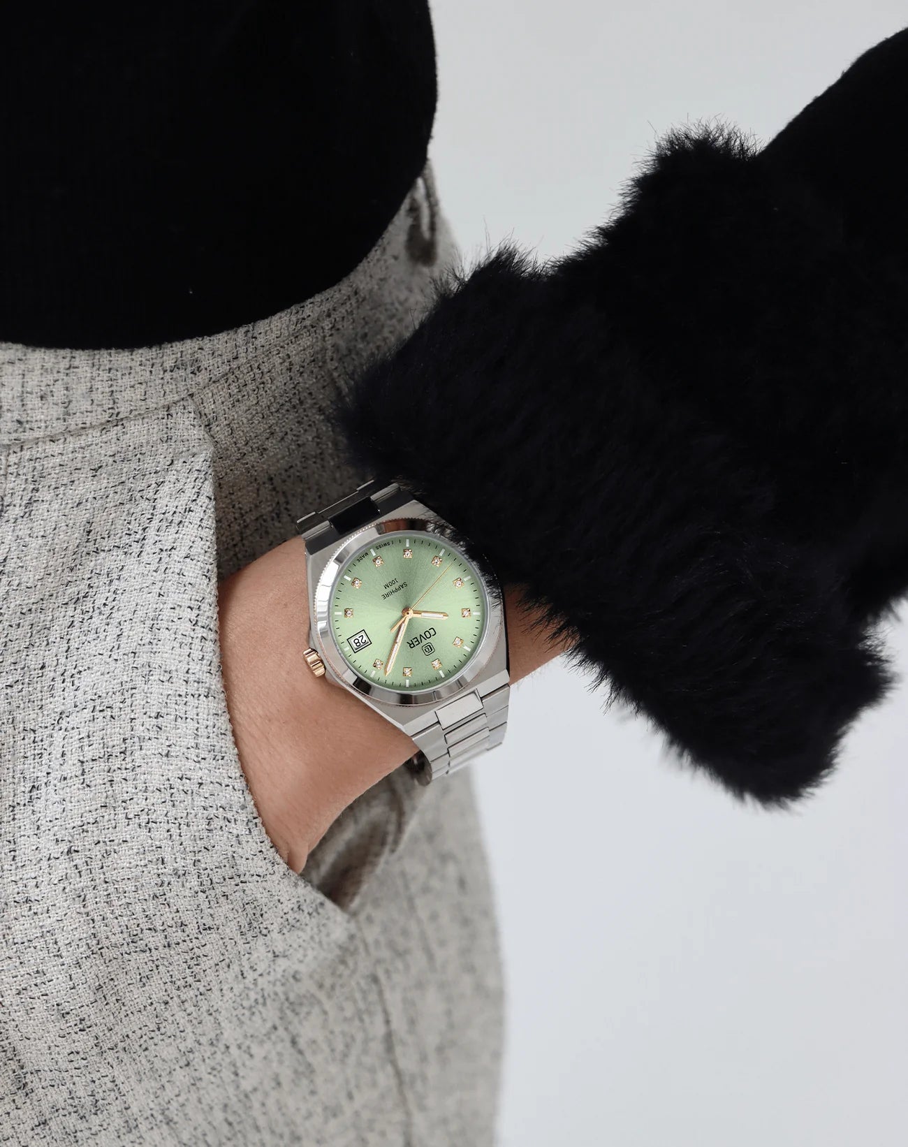 COVER Iconosteel Lady Hellgrün, Bicolor Gold - CO223.04