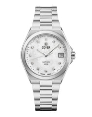 COVER Iconosteel Lady White Pearl, Silber Damenuhr - CO223.01