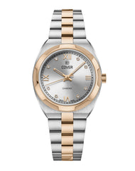 COVER Urban Muse Faceted Diamond Damen Uhr Silber Roségold