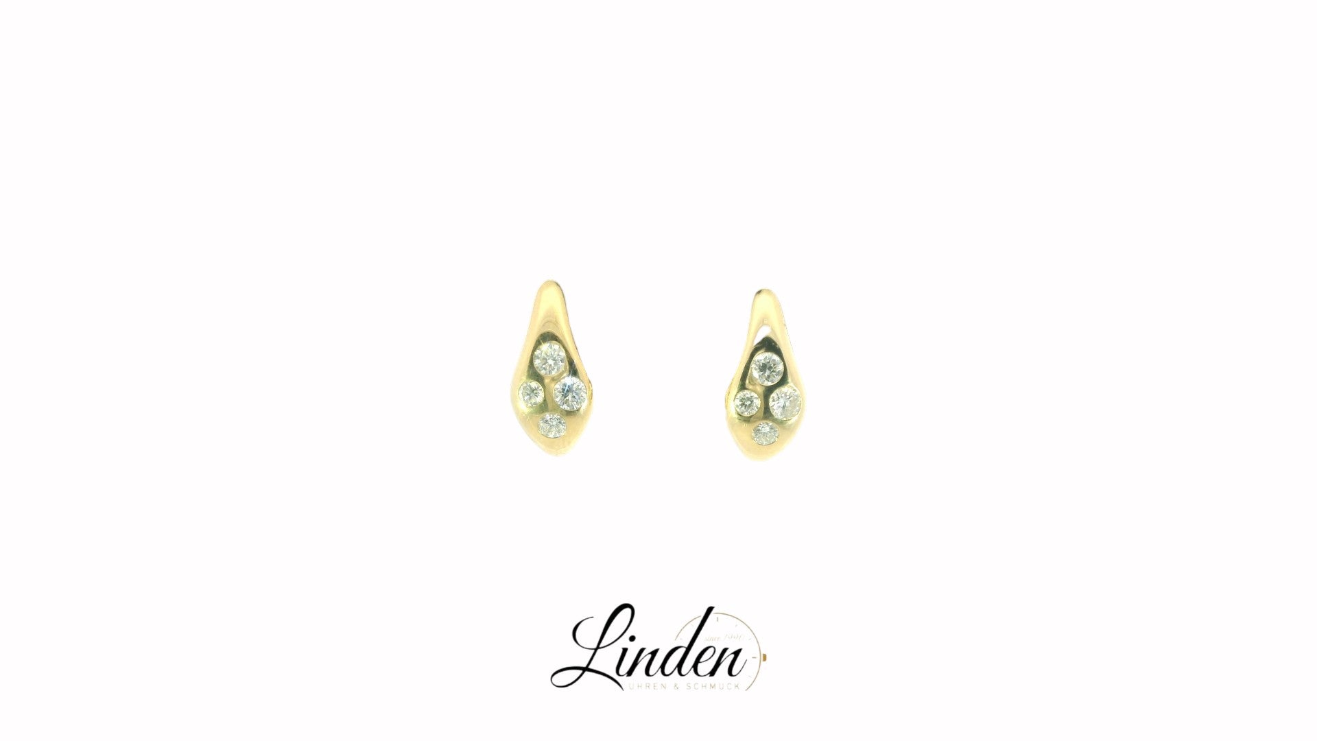 Creolen 585 Gelbgold Diamant