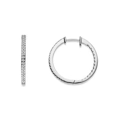 Creolen aus Silber 925 weiss mit Zirkonia -  6264.04856/2200