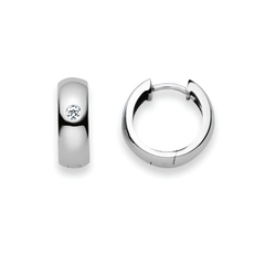 Creolen aus Silber mit Zirkonia -  6264.03416/1400