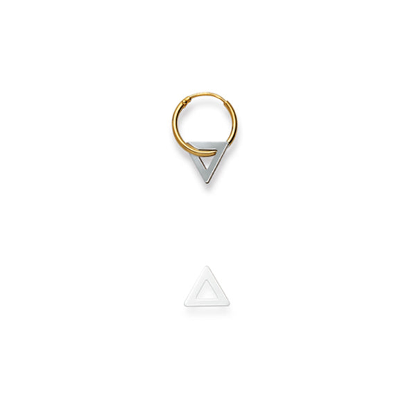 Creolen Bicolor Gelbgold-Weissgold 750 Gold - 1564.02319/1300