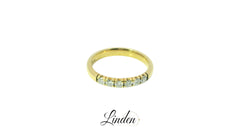 Damenring 750 Gelbgold Brillant 0.42 ct. Gr. 57