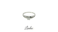 Damenring 750 Weissgold Brillant 0.43 ct. WE/SI Gr. 60