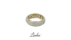 Damenring 750 Weissgold Brillant TW/SI Gr. 51.5