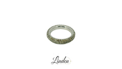 Damenring 750 Weissgold Diamant Gr. 54.5