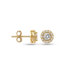 Diamant-Ohrstecker aus 18K Gelbgold - KP0000990