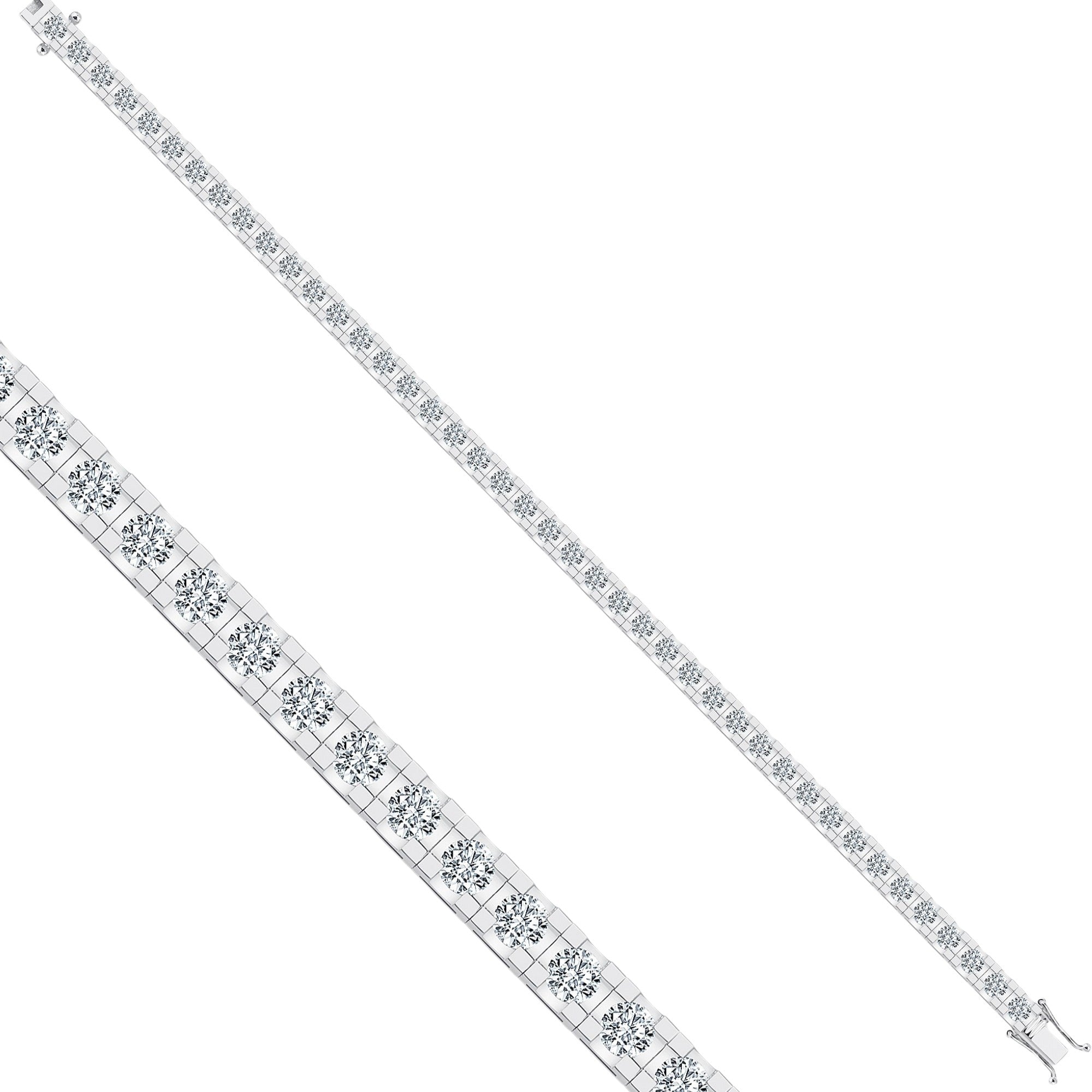 Diamantring mit 4.14 ct Brillant in 585 oder 750 Weissgold