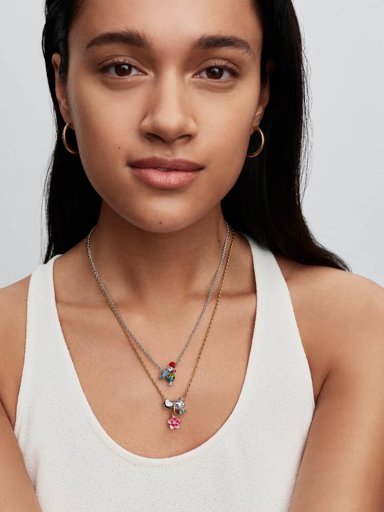 Disney Vaiana Blume Charm-Anhänger Vergoldet - 763845C01