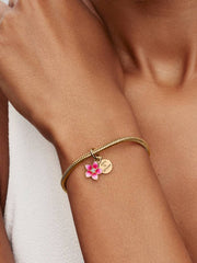 Disney Vaiana Blume Charm-Anhänger Vergoldet - 763845C01