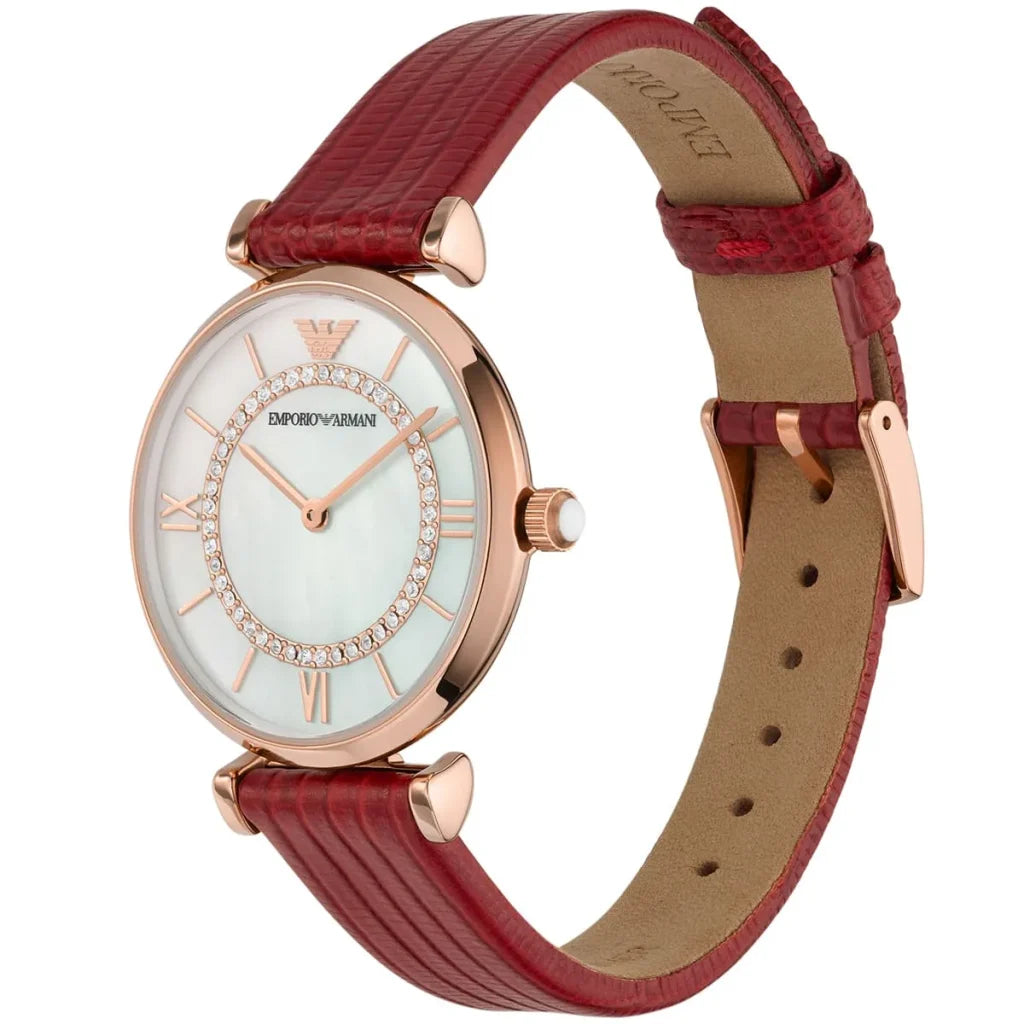 Elegant mit Kristallakzenten Damenuhr – AR11322