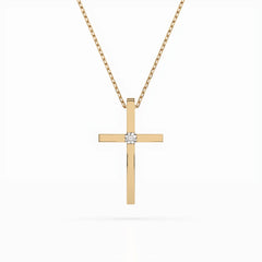 Elegante Diamant-Halskette aus 18K Gold - 104-10031