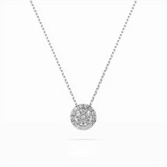 Elegante Diamant-Halskette aus 18K Gold - 104-10038